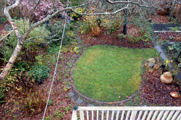 Leaf Mulch in Christina's Backyard